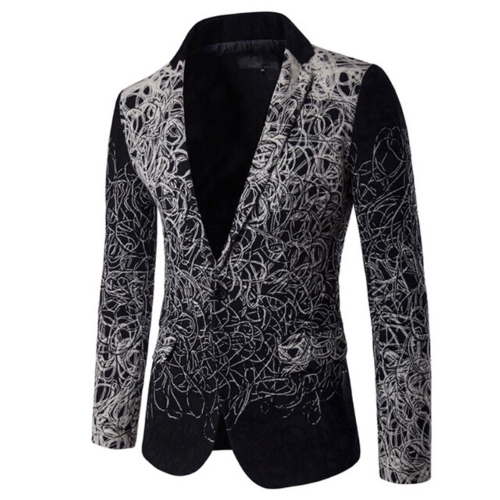 Men's embroidered blazer